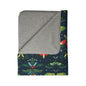 Christmas Night Garden Fleece Sherpa Blanket