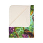 The Fox and the Grapes Fleece Sherpa Blanket