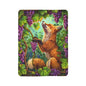 The Fox and the Grapes Fleece Sherpa Blanket