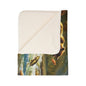 Fishing Bear Fleece Sherpa Blanket