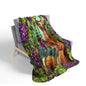 The Fox and the Grapes Fleece Sherpa Blanket