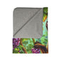 The Fox and the Grapes Fleece Sherpa Blanket