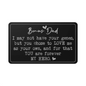 Bonus Dad Engraved Metal Wallet Card