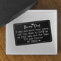 Bonus Dad Engraved Metal Wallet Card
