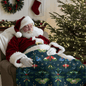 Christmas Night Garden Fleece Sherpa Blanket