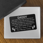 Daddy Engraved Metal Wallet Card