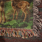 Doe and Fawn by the Waterfall Heirloom Woven Blanket