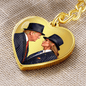 Donald and Melania Trump Heart Keychain