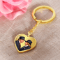 Donald and Melania Trump Heart Keychain