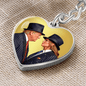 Donald and Melania Trump Heart Keychain