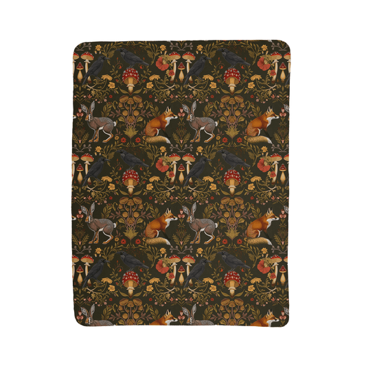 Enchanted Forest Sherpa Fleece Blanket