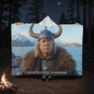 Good Morning, Greenland Hooded Sherpa Fleece Blanket