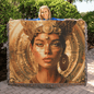 Leo Goddess Heirloom Woven Blanket