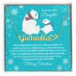 Merry Christmas To My Precious Daughter Heart Name Necklace