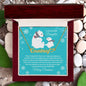 Merry Christmas To My Precious Daughter Heart Name Necklace