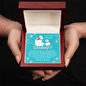 Merry Christmas To My Precious Daughter Heart Name Necklace