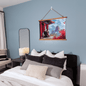 Panda Pagoda Wood Framed Wall Tapestry