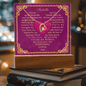 Personalized Love Poem Keepsake Acrylic and Forever Love Necklace