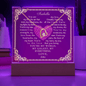 Personalized Love Poem Keepsake Acrylic and Forever Love Necklace