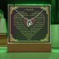 Personalized Love Poem Keepsake Acrylic and Forever Love Necklace
