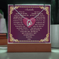 Personalized Love Poem Keepsake Acrylic and Forever Love Necklace