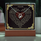 My Love Personalized Keepsake Acrylic and Forever Love Necklace
