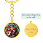 Santa Keychain