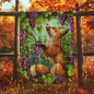 The Fox and the Grapes Fleece Sherpa Blanket