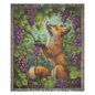 The Fox and the Grapes Heirloom Woven Blanket