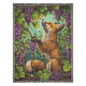 The Fox and the Grapes Heirloom Woven Blanket
