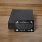 To My Warrior Dad Engraved Metal Wallet Card