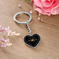 To My Amazing Mom - Graphic Heart Keychain