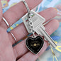 To My Amazing Mom - Graphic Heart Keychain
