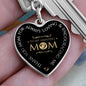To My Amazing Mom - Graphic Heart Keychain