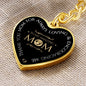 To My Amazing Mom - Graphic Heart Keychain