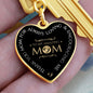 To My Amazing Mom - Graphic Heart Keychain