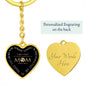 To My Amazing Mom - Graphic Heart Keychain