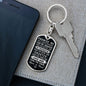 Gift for Son - Promise Me - Dog Tag with Swivel Keychain
