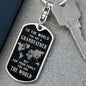 Gift for Grandpa - You Are the World - Dog Tag with Swivel Keychain