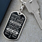 Gift for Son - Promise Me - Dog Tag with Swivel Keychain