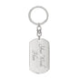 To My Son from Dad - Never Forget - Dog Tag with Swivel Keychain