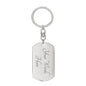 Gift for Grandpa - You Are the World - Dog Tag with Swivel Keychain