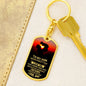 To My Son from Dad - Never Forget - Dog Tag with Swivel Keychain