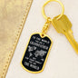 Gift for Grandpa - You Are the World - Dog Tag with Swivel Keychain