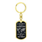 Gift for Grandpa - You Are the World - Dog Tag with Swivel Keychain