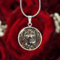 Mom and Baby Wolf Personalized Pendant