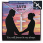 To the Love of My Life - Personalized Cross with Ball Chain