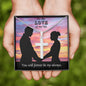 To the Love of My Life - Personalized Cross Necklace
