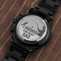 The Best Dad - Black Chronograph Watch