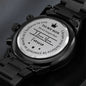 To My Son - Never Forget - Engraved Black Chronograph Watch